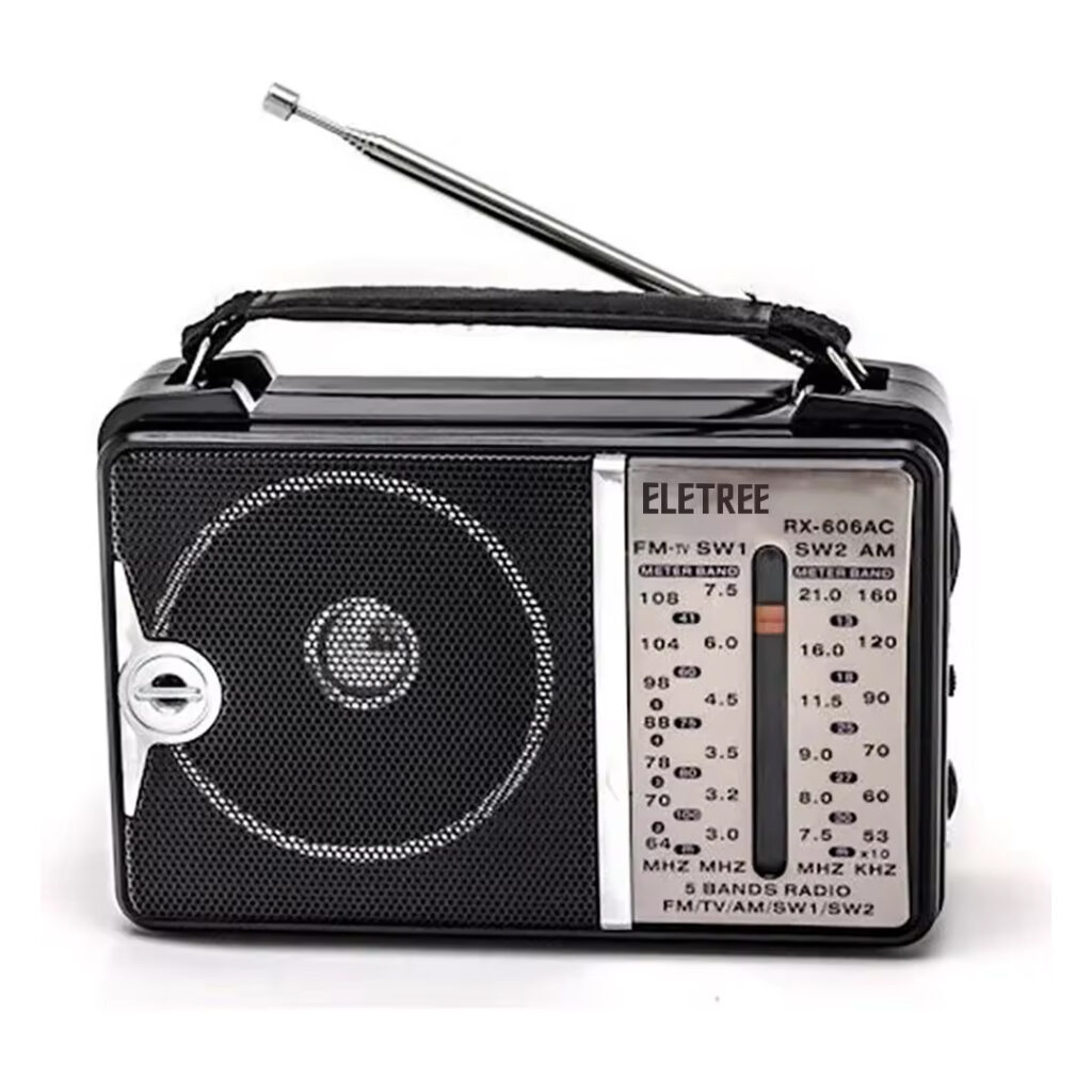 Golon RX-606AC Portable Radio - AC/DC AM/FM/SW Receiver with Telescopic Antenna