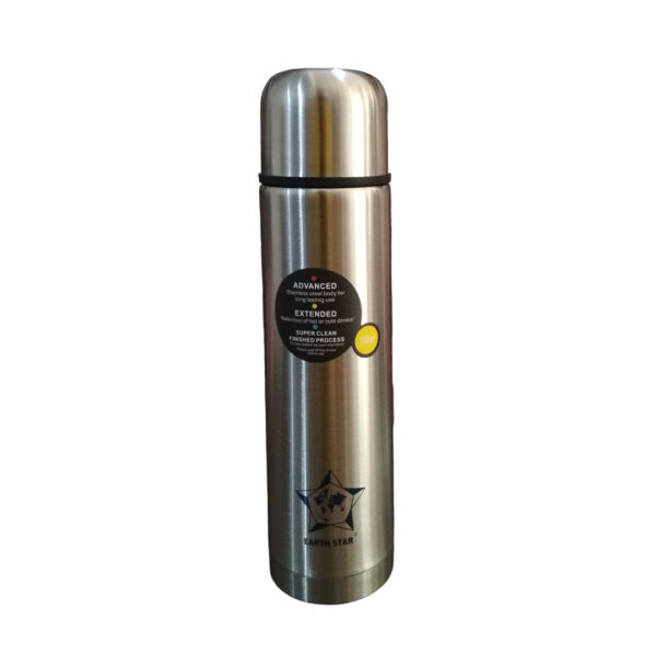 Earth Star Stainless Steel Vacuum Flask 350ml - Silver (ESB-750) | Premium Insulated Flask