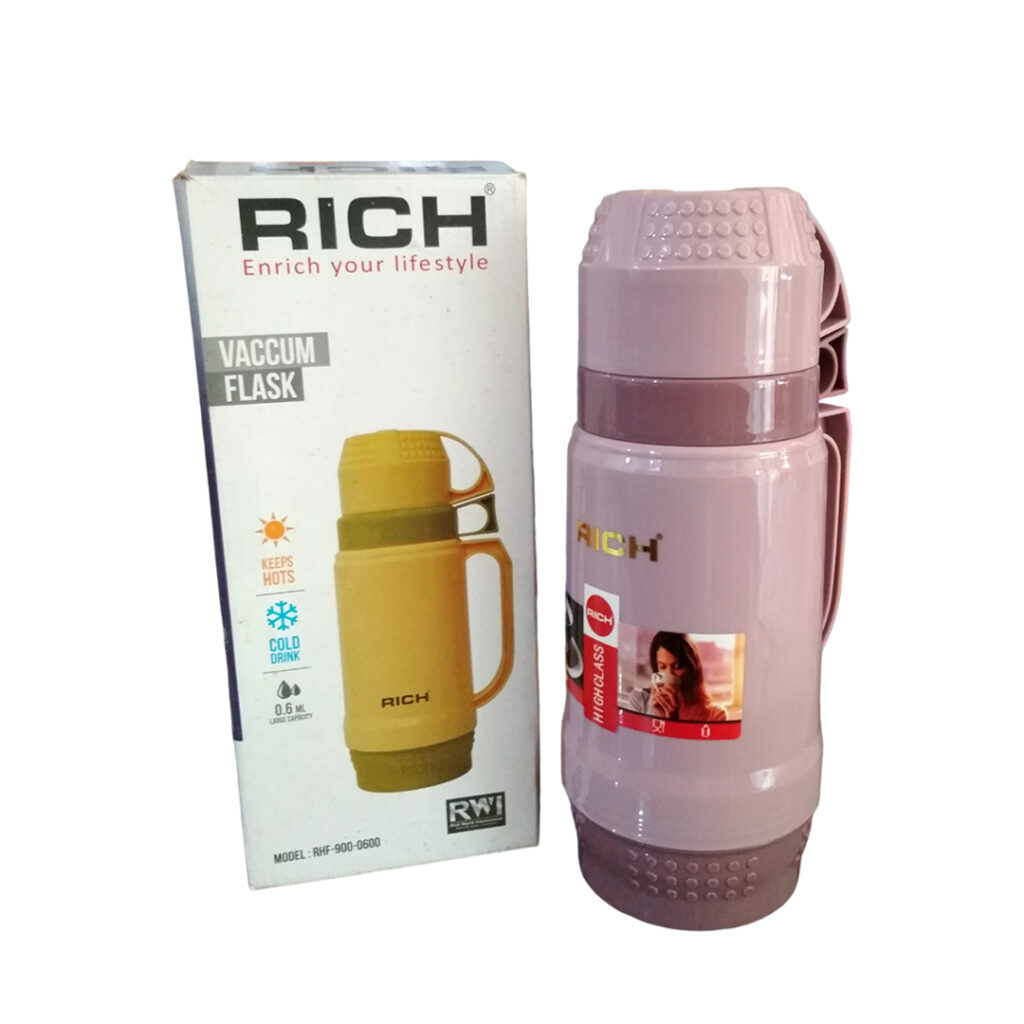 Rich Flask 0.6L (RHF-900-0600) - Premium Insulation for Hot & Cold Beverages