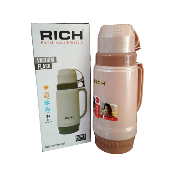 Rich Flask 1L (RHF-900-1000) - Premium Stainless Steel Beverage Flask