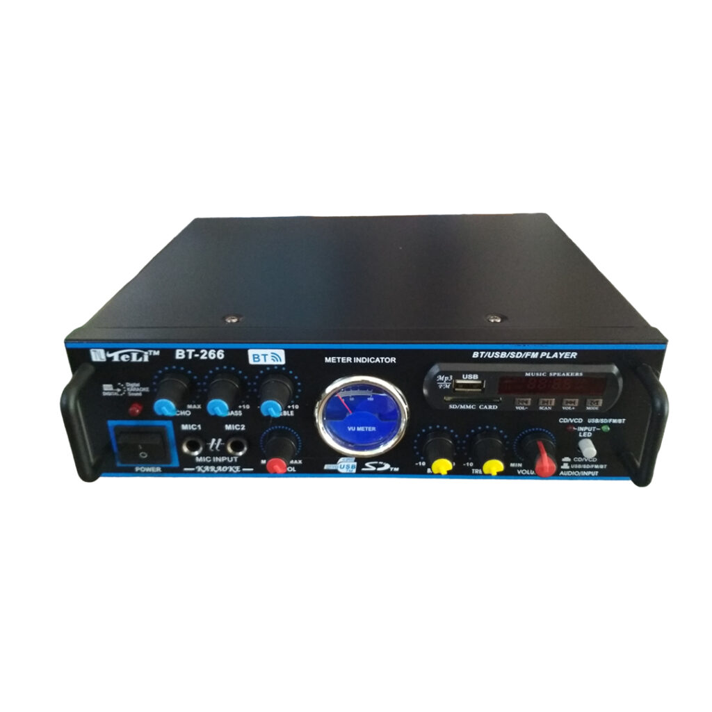 Digital Karaoke Home Cinema Amp BT266, High-Quality Sound, Bluetooth Connectivity