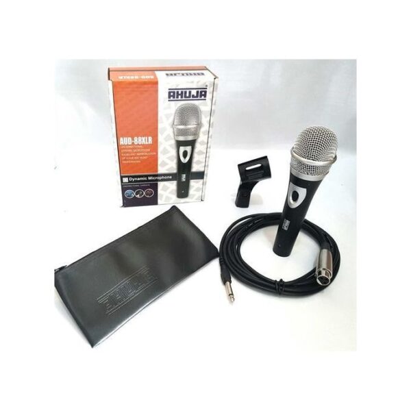 Ahuja Unidirectional Dynamic Microphone AUD-88XLR | Reliable PA Microphone