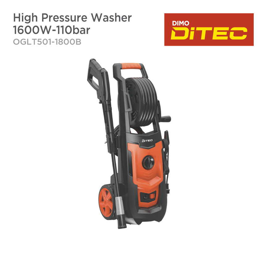 DITEC High Pressure Washer - 1600W/110bar (LT501-1800B) - Powerful and Versatile