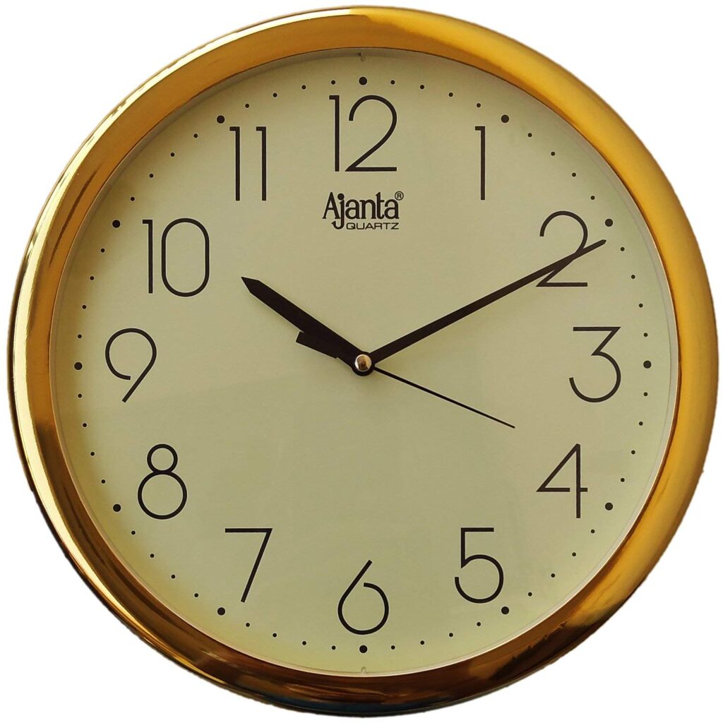 Ajanta Plastic Abstract Quartz Analog Wall Clock - Model No.957 | Modern & Elegant