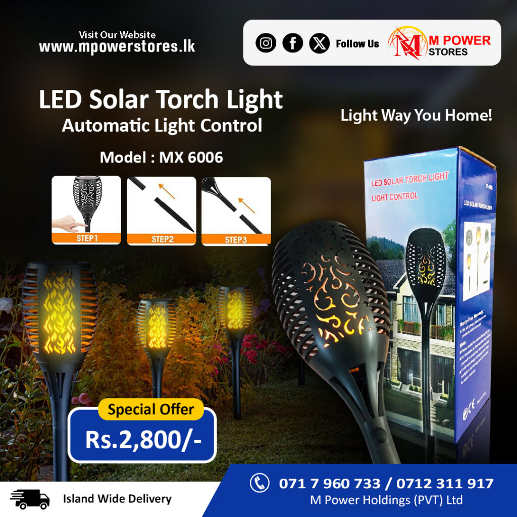 LED Solar Garden Light (MX 6006) - Automatic Light Control | Eco-Friendly Outdoor Lighting