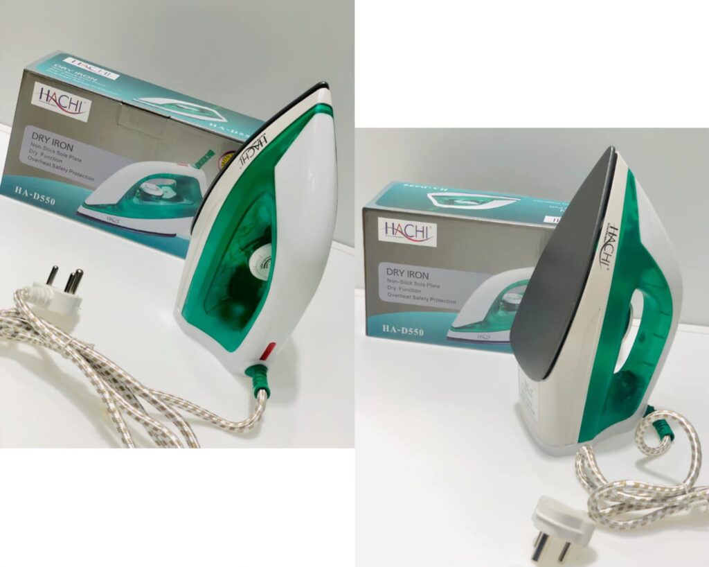 Hachi Dry Iron - (HA-D600) | Reliable & Efficient Ironing Solution