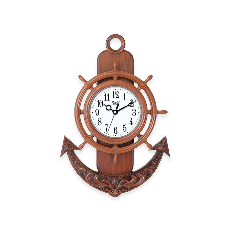 Ajanta Fancy Pendulum Wall Clock – Teak Wood (AJ-5027) | Timeless Elegance