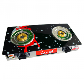 Camel Gas Cooker Glass Top (NEO 201) - Stylish & Efficient Cooking Solution