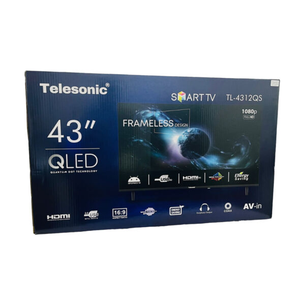 Telesonic 43" frameless Tv TL 4312QS