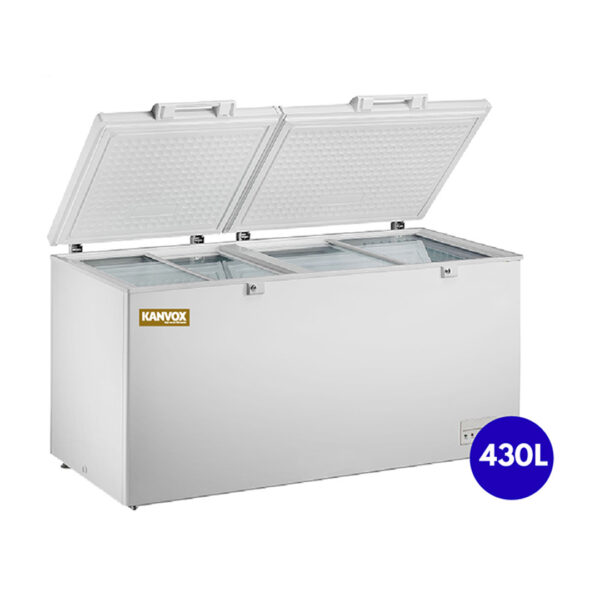 Kanvox Chest Freezer BD(W)-430 Single Door – 430L Capacity, Fast Cooling, Energy Efficient