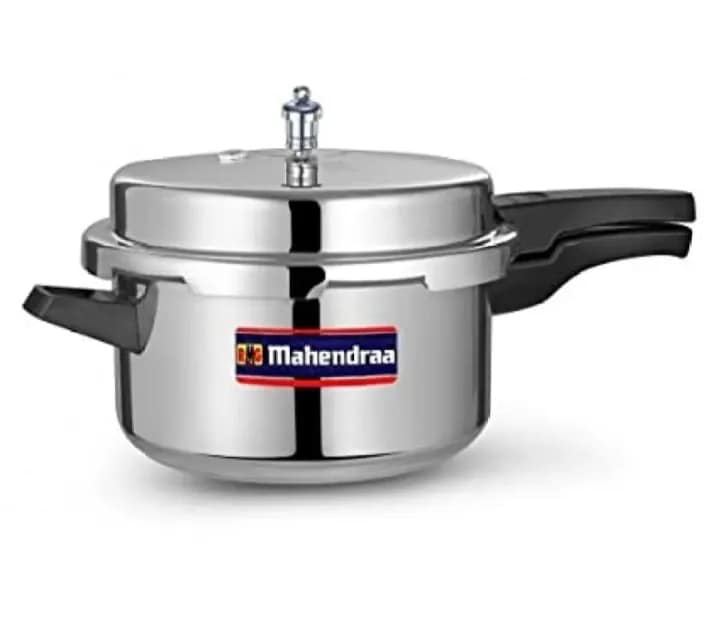 Mahendra 7.5L pressure cooker with large capacity, durable construction, and efficient cooking performance for large meals.